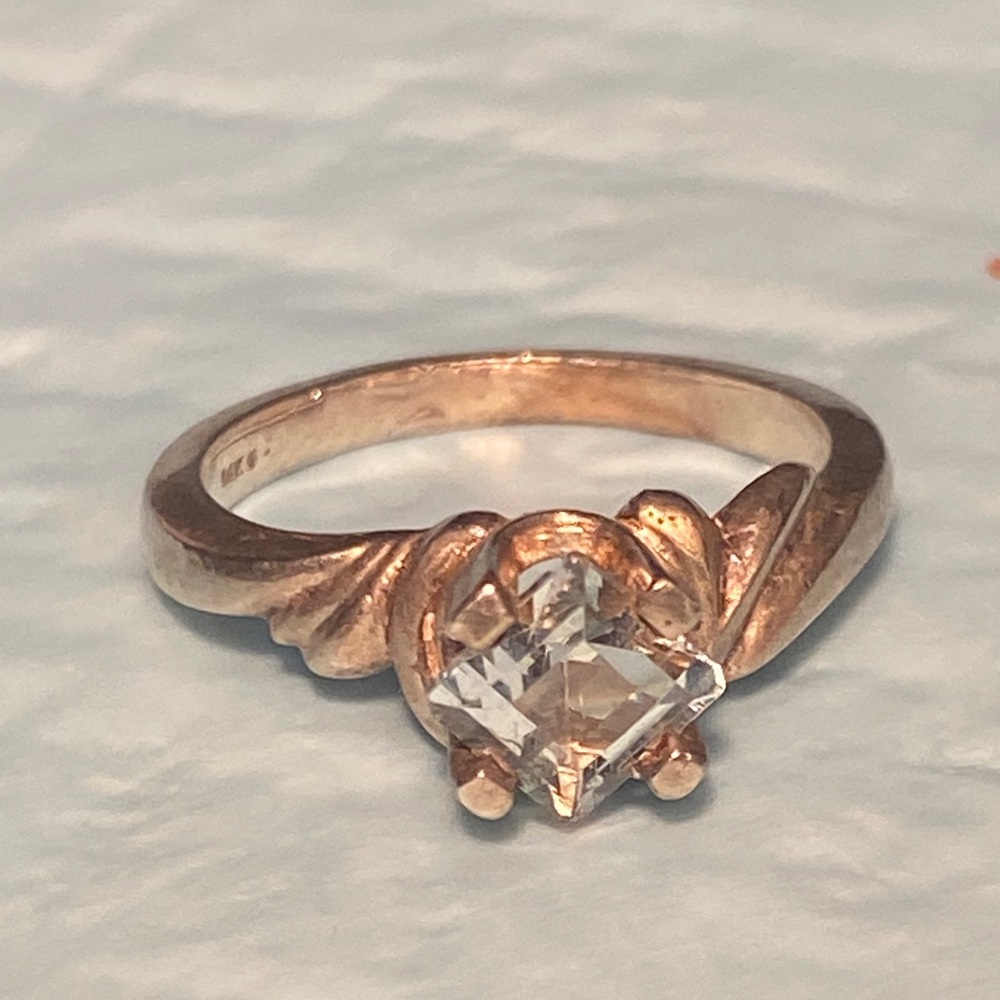 14k white gold ring
